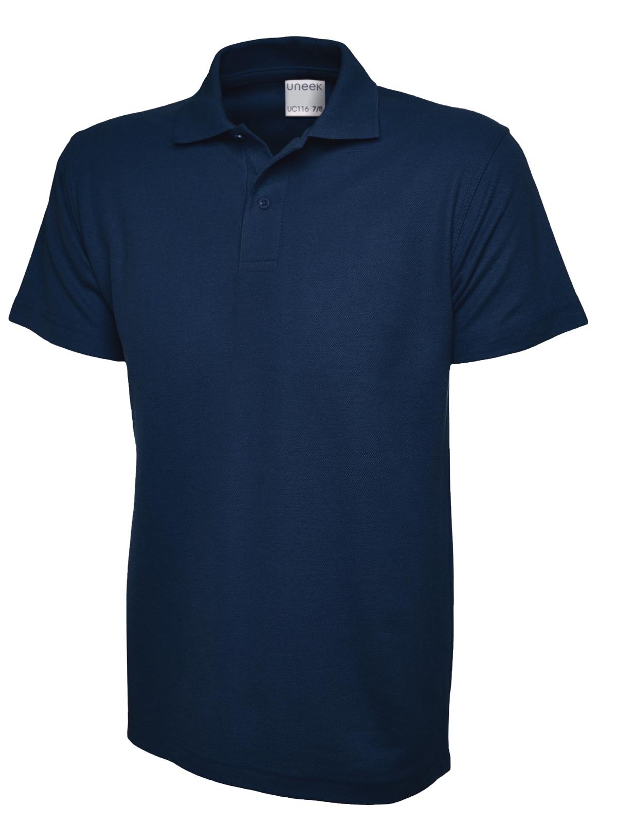 Classic Colour Polo Shirt Navy , Black , White