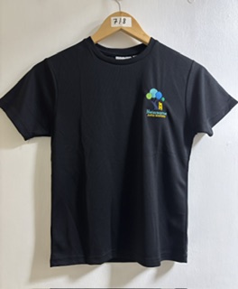 Newsome Junior Black  P.E. Cool T  with logo